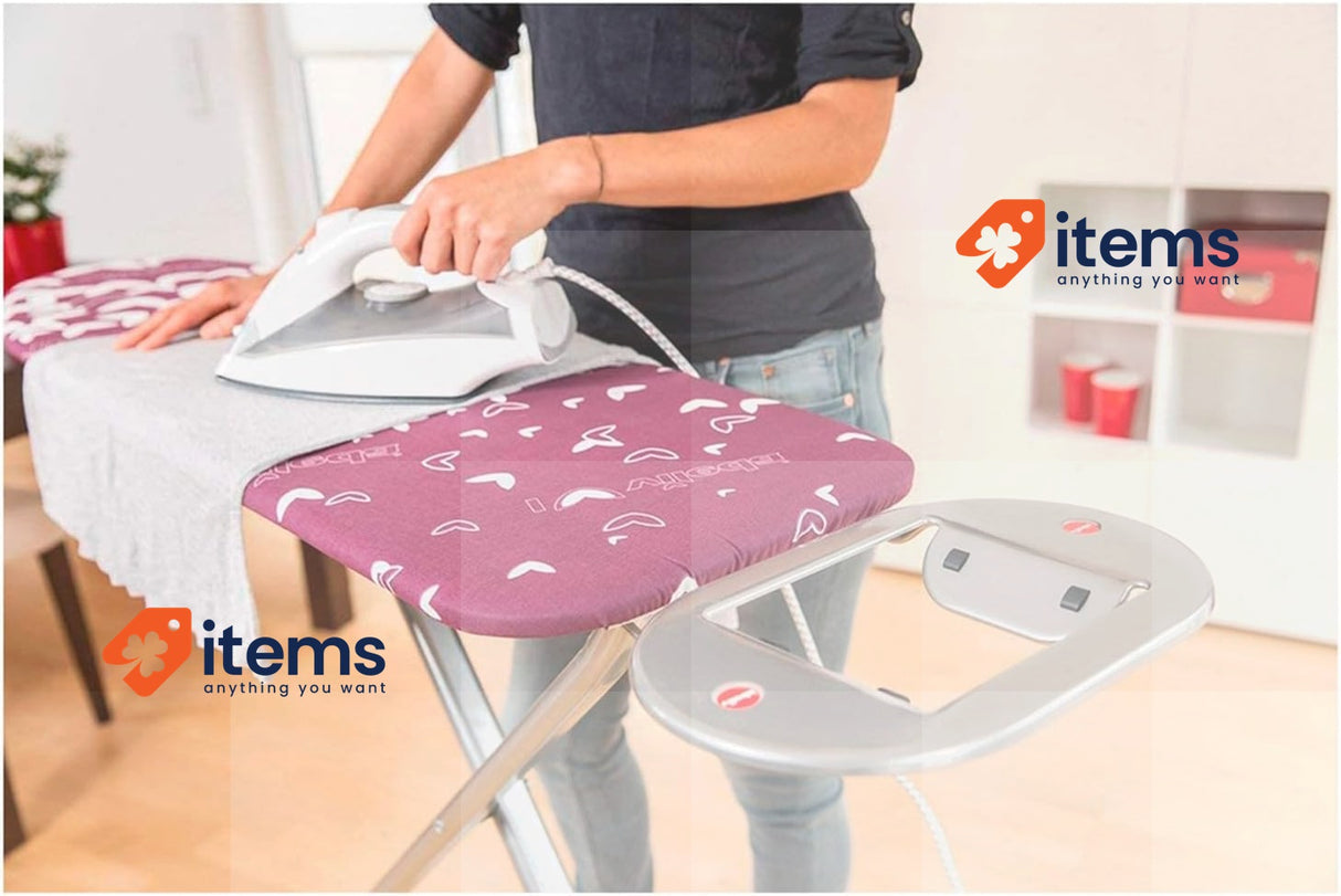 Vileda Ironing Board Pink Vileda Smart <p>Extra handy due to the size, Steam