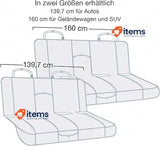 Kurgo Wander Bench Seat Cover Stain-Resistant Black Waterproof Secure