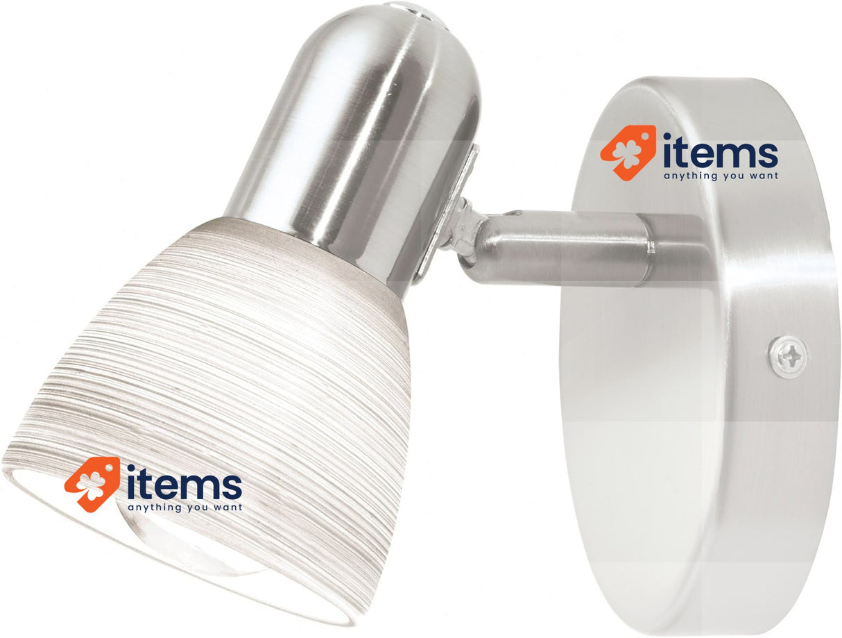 EGLO wall lamp Dakar 1 flame wall light wall spotlight made of steel E14 socket