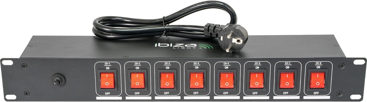 Ibiza LC806S Lighting Box switch for Lighting System, Black