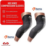 Knee Compression Sleeves: Mcdavid Hex Pads Leg Sleeve Small 6446R Hexpad Unisex