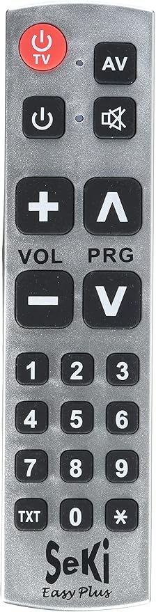 SeKi Easy Plus Universal Remote Control with Learning Function Silver/Black