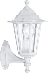 EGLO Laterna 5 Outdoor Lamppost, Pier Mount Exterior Light White