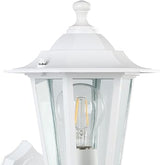 EGLO Laterna 5 Outdoor Lamppost, Pier Mount Exterior Light White