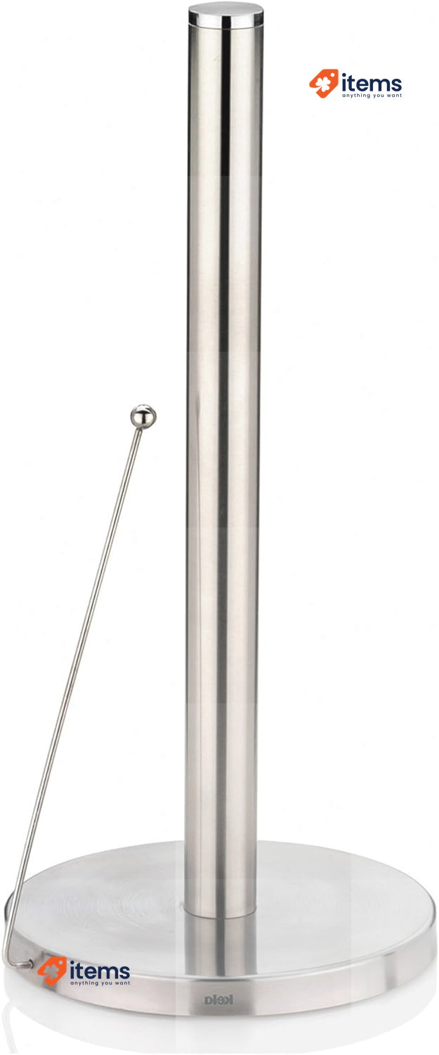 kela 16920 Kitchen Roll Holder 33.5 cm tall, Stainless steel Matte Roller blind