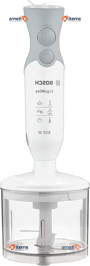 Bosch Stabmixer Stainless Steel Moxer With Suring Cup 600W White/Grey
