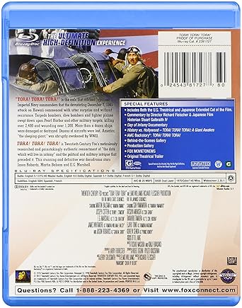 Tora! Tora! Tora! Bluray
 Movie