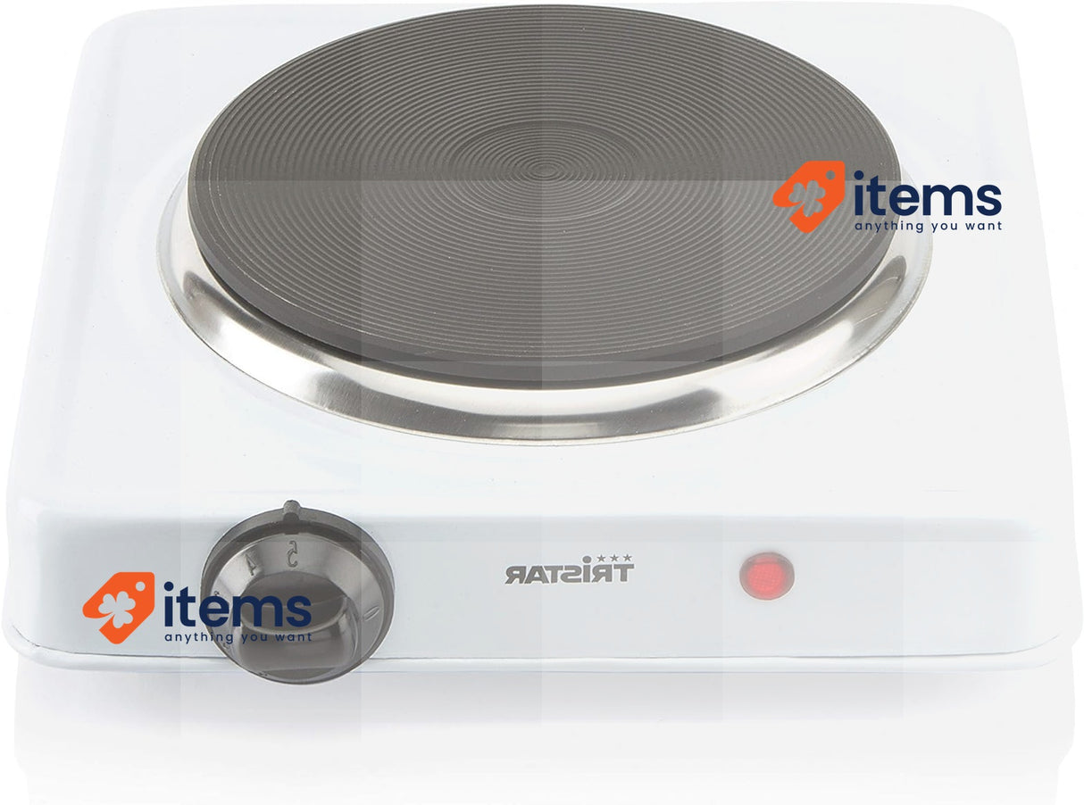 Tristar Single Cooking Plate - 1000W Adjustable Thermostat Diameter 15cm 15 cm
