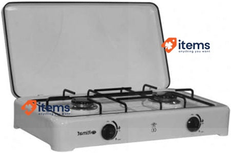 DCG EKP2422 2 Burner Gas Cooker With Lid ROHS White Eltronic Table Hob CE Plate