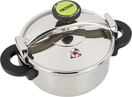 Monix Pressure Cooker 4l Stainless Steel, 22 cm, Grey color