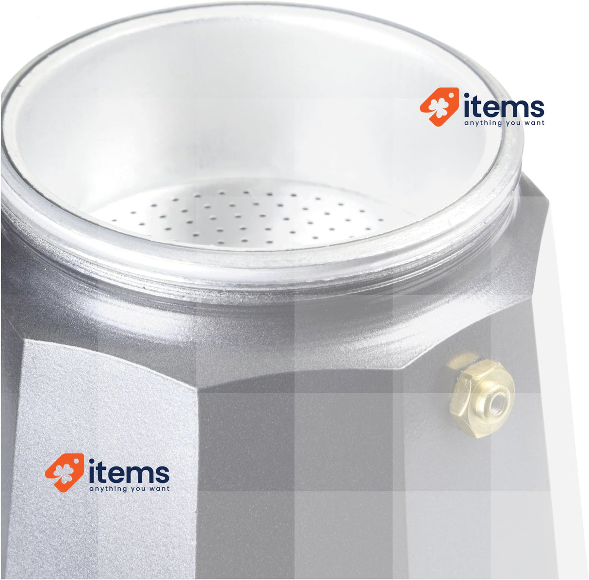 Monix Vitro Noir Non-Stick Coffee Maker, Aluminium, 6 Cups, Black