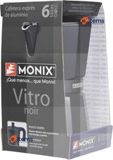 Monix Vitro Noir Non-Stick Coffee Maker, Aluminium, Black, 6 Cups