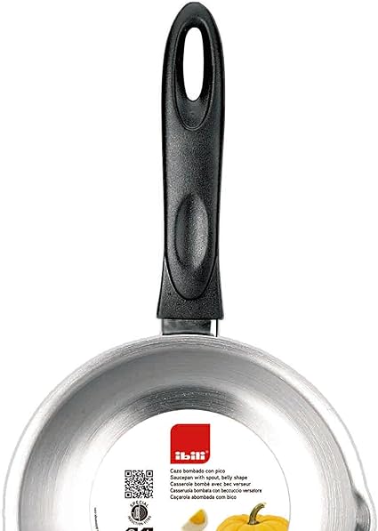 Ibili Saucepan Clásica Belly Shape 12 cm Stainless Steel/Plastic Silver/Black