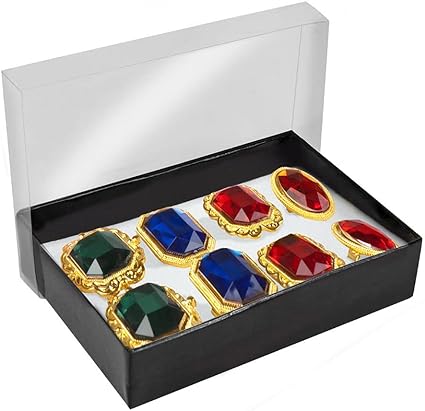 Boland 00636 - Set of rings with fake gemstones, 8 PC, 10 years and up