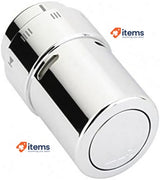 Danfoss - 013G6170 RAX Design Thermostatic Head for RA Body, Tap, Silver