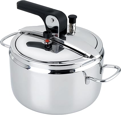 Barazzoni Basic Model Pressure Cooker, Diameter 22 cm Silver