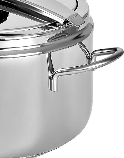 Barazzoni Basic Model Pressure Cooker, Diameter 22 cm Silver