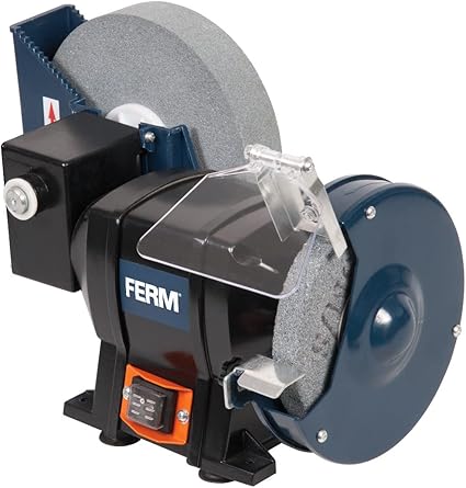 FERM BGM1021 Wet and Dry Bench Grinder - 250 Watt - 150mm Black