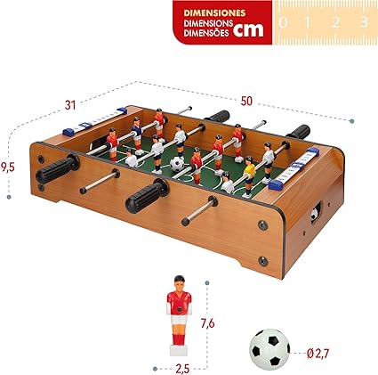 COLORBABY CB Games - Hardwood body Table football, 12 players 6 years (28513)