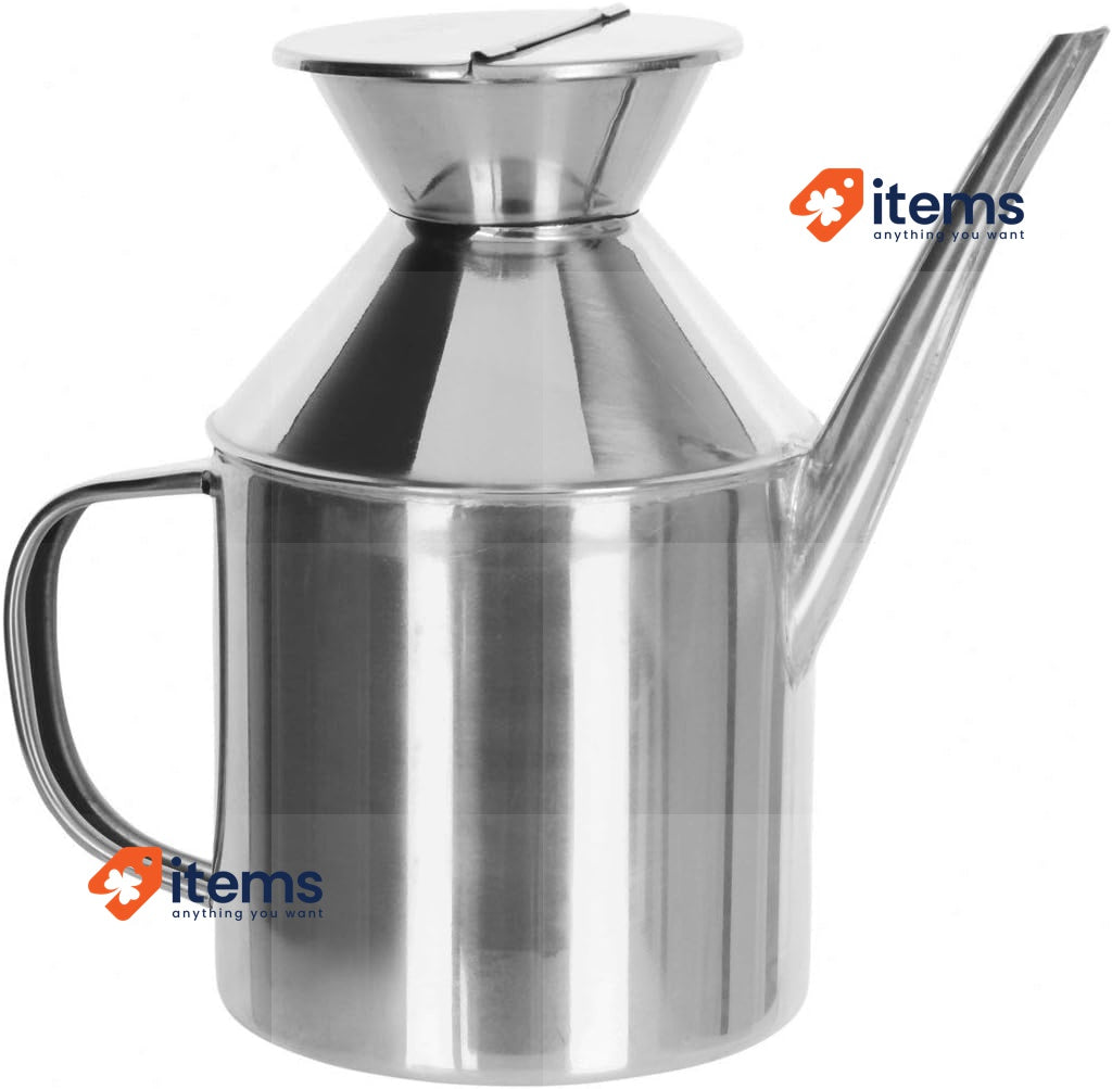 ibili Oil Can, Stainless Steel Silver, 0.5 Litres <p>Capacity: 0,5