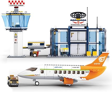 Sluban M38-B0367 Airport Building Bricks Set, Multi-Colour