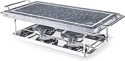 IBILI 755000 Stone Grill Set, Stainless Steel, Grey/Silver, 37 x 18 x 12 cm