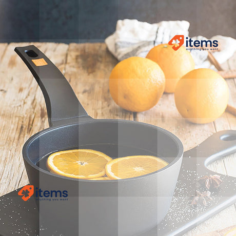 Braisogona A273816 Efficient Sauce Pan, Cast Aluminium, Black Non-Stick