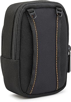 Amazon Basics Large Point and Shoot Camera Case, Interior dimension Black Solid