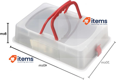 Dr. Oetker Rectangular springform pan with serving base and cover