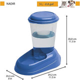 Ferplast Water Dispenser for Dogs and Cats Non-slip bottom 3 Liter White