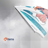Russell Hobbs Steam Iron [2600W,210g extra steam boost, 70 g White/Blue