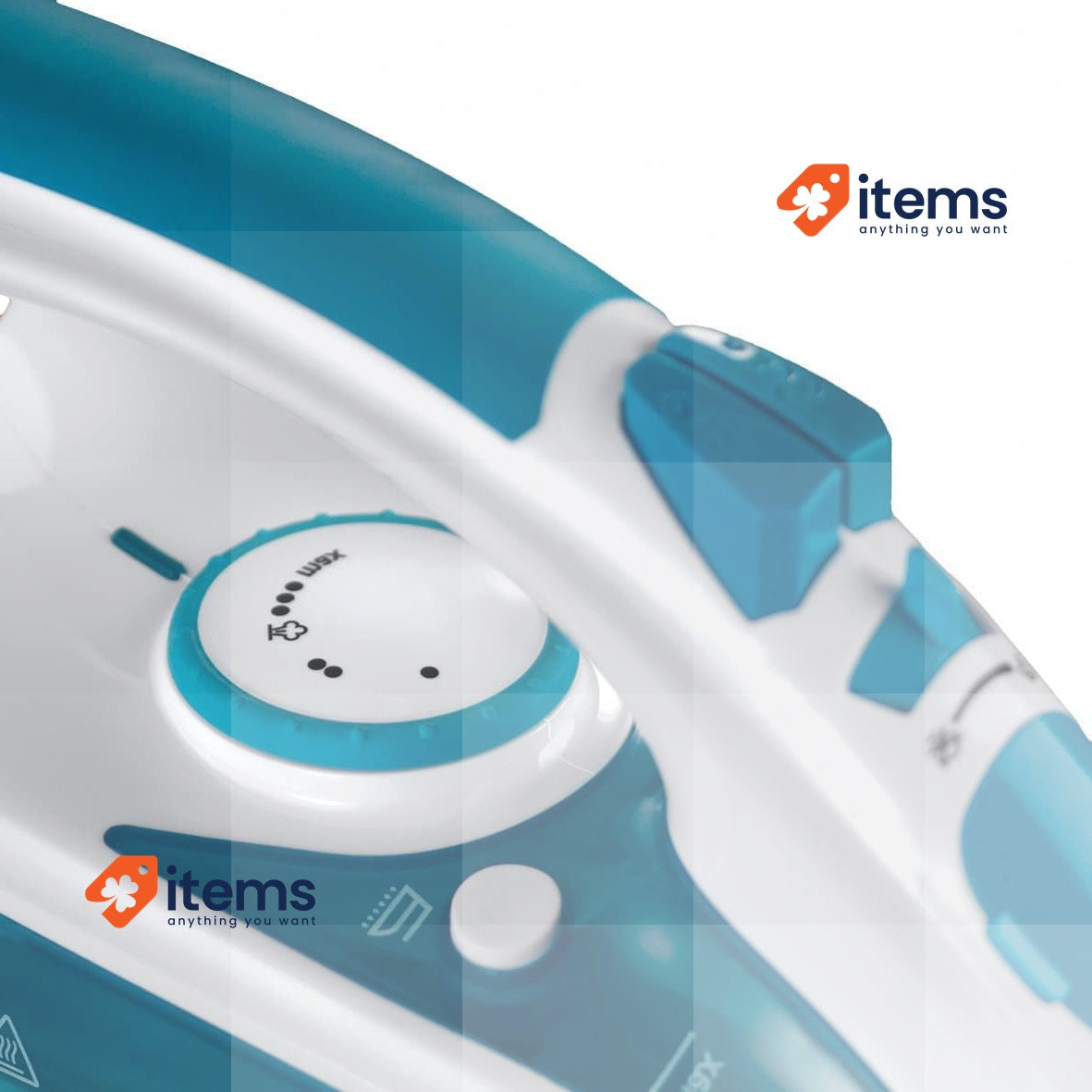 Russell Hobbs Steam Iron [2600W,210g extra steam boost, 70 g White/Blue