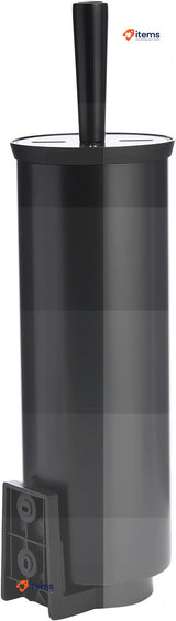 Brabantia Toilet Brush and Holder Black Easy to Mount with Support Bracket
