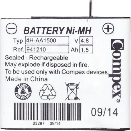 Compex Replacement Battery Assorted Colours Silver