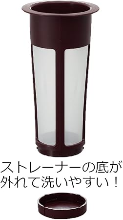 Hario Cold Brew Coffee Pot Mizudashi 1000ml, 1 liters, Brown, Large