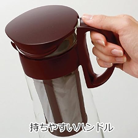 Hario Cold Brew Coffee Pot Mizudashi 1000ml, 1 liters, Brown, Large