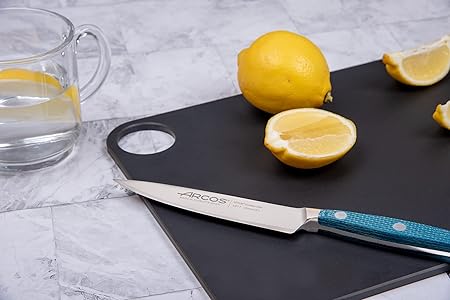 ARCOS Cutting Board with Hole Hanger, Smooth Surface for Chopping Food Black