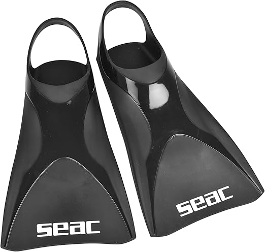 SEAC Atom Fins Swimming for Training in the Pool and in the Sea Black Small