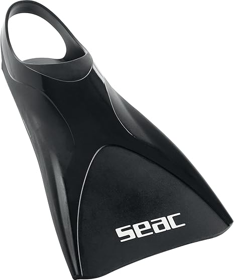 SEAC Atom Fins Swimming for Training in the Pool and in the Sea Black Small