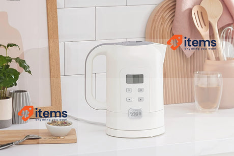 Russell Hobbs With Tempature Adjustment Digital LCD Display 1.7L 2200W White