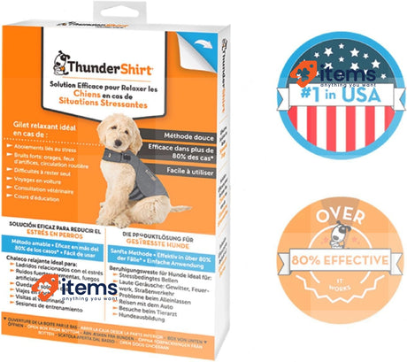 ThunderShirt for Dogs Calming Jacket for Dogs Puppy Coats for Small Dogs XS Grey