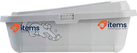 Karlie Simon's Cat 51756 Cat Litter Box 43 cm x 32 cm x 13 cm Grey