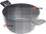Moneta Etnea Sauce Pan with 2 Handles, Stone Surface Non-Stick, 24 cm
