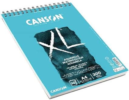 Canson XL, Watercolor paper, Cold pressing, 300g White, 30 Sheets