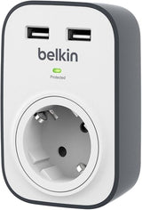 Belkin SurgeCube - Overvoltage protection with 1 plug White