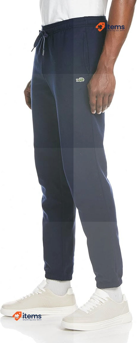 Lacoste Men s Sports Trousers Sweatpants W/Adjustable Waist Size Medium Blue