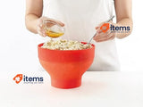 Lékué Microwave Popcorn Popper/Popcorn Maker, Red, Standard Size