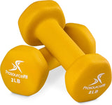 ProsourceFit Unisex's Neoprene Dumbbell Yellow One Size