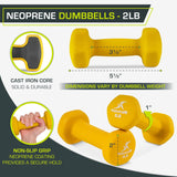 ProsourceFit Unisex's Neoprene Dumbbell Yellow One Size