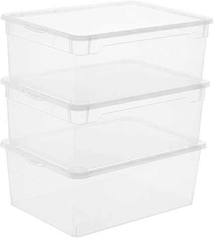 Rotho Clear, Set of 3 storage boxes